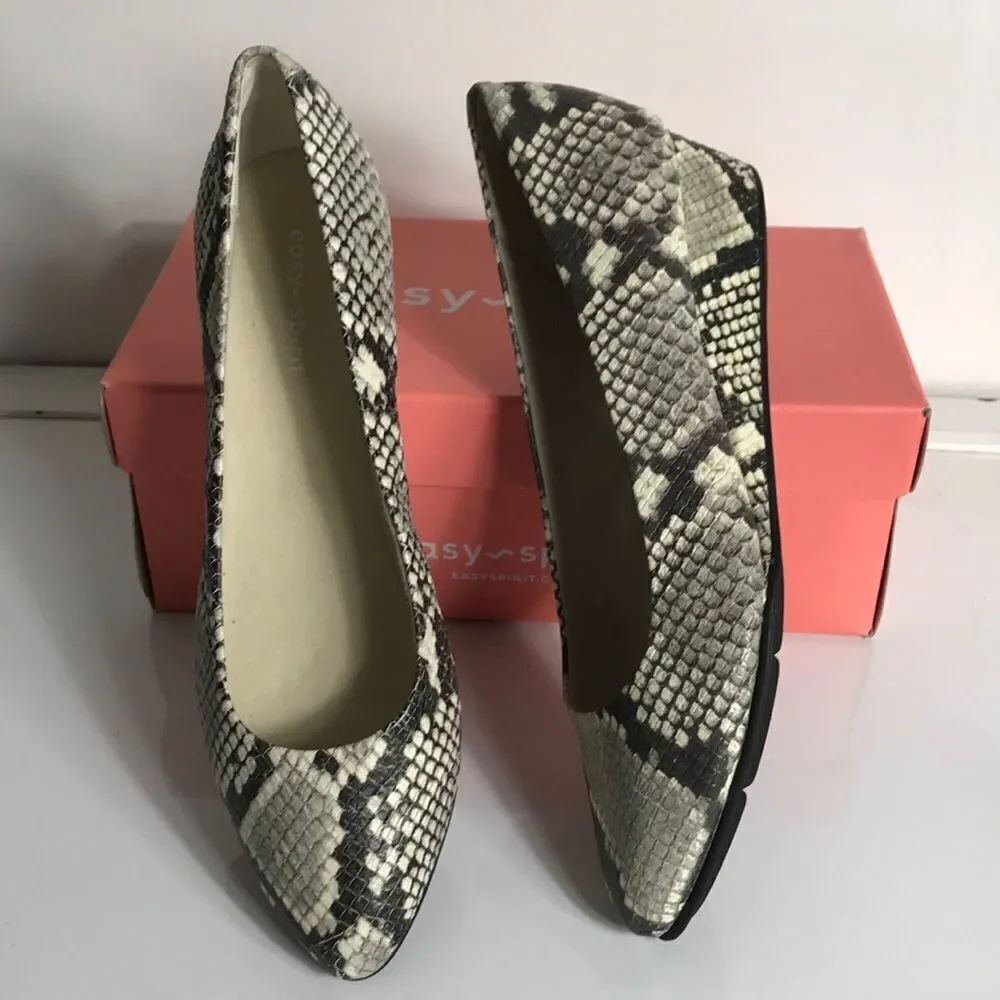 Easy Spirit Abelle Leather Low Wedge Shoes
